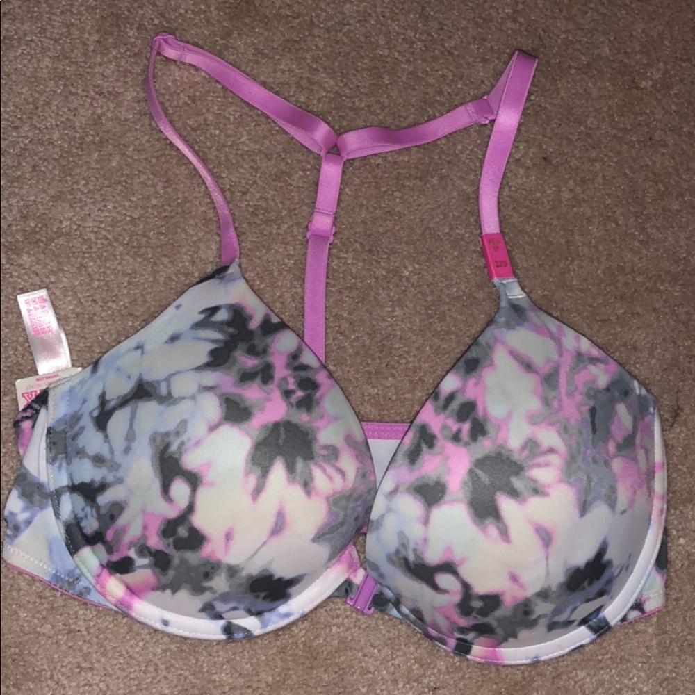 Super cute Multicolor💜💓VS PINK Push-up Bra 32D